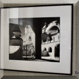 A11. Framed black and white print. 